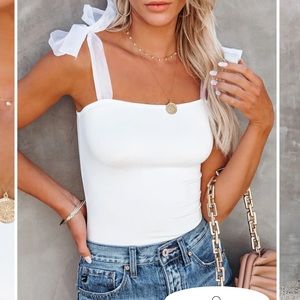 Vici White body suit